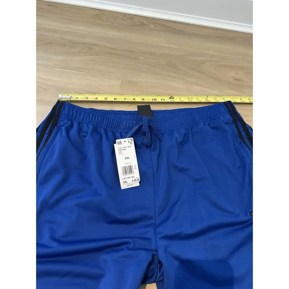 Adidas Essential Men's 3-Stripes Track Jacket Pants Collegiate Royal/Black 2XL